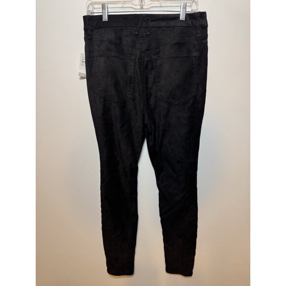 Brand New Good American Women's Size 14 Faux Leather Black Pants Ankle $145